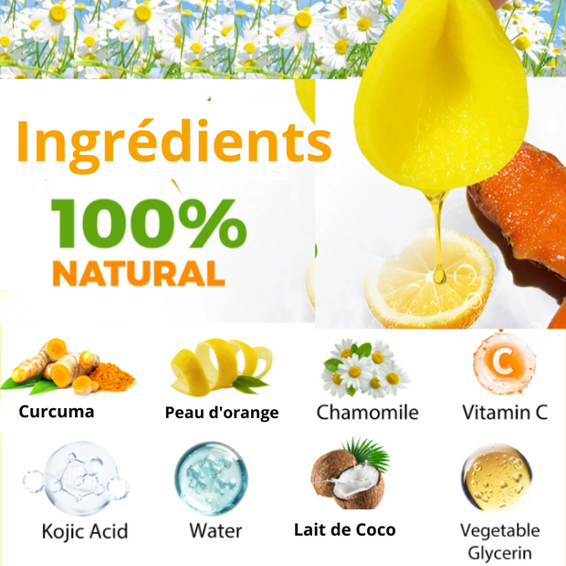 Pads Nettoyant au Curcuma pour une Peau Douce, Éclatante et Naturellement Purifiée.